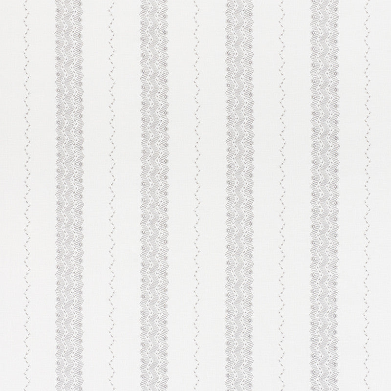 Nauset Stripe Grey 177701 by Schumacher Designer Fabric Chambray 100% Linen Wyzenbeek 15,000 Horizontal: 13 and Vertical: 3.75 53.5 - Swanky Fabrics -