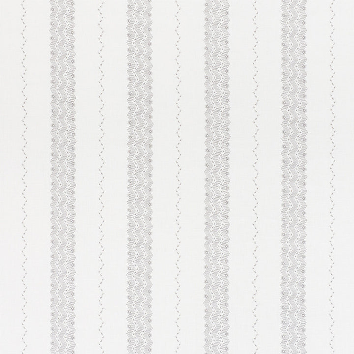 Nauset Stripe Grey 177701 by Schumacher Designer Fabric CHAMBRAY See Sample CHINA - </p><p>Repeat: Horizontal: 13" (33CM) and Vertical: 3 3/4" (10CM) 53 1/2" (136CM) - Swanky Fabrics -