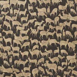 Fauna Carbon 177720 by Schumacher Designer Fabric