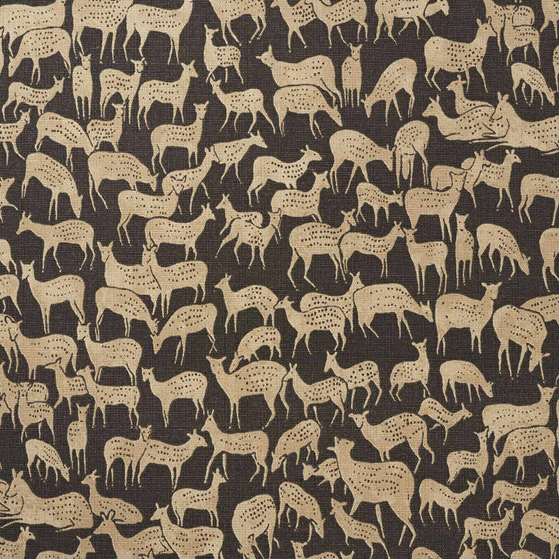 Fauna Carbon 177720 by Schumacher Designer Fabric ESSENTIALS: SMALL-SCALE PRINTS See Sample UNITED KINGDOM - </p><p>Repeat: Horizontal: 9" (23CM) and Vertical: 13" (33CM) 55 1/4" (140CM) - Swanky Fabrics -