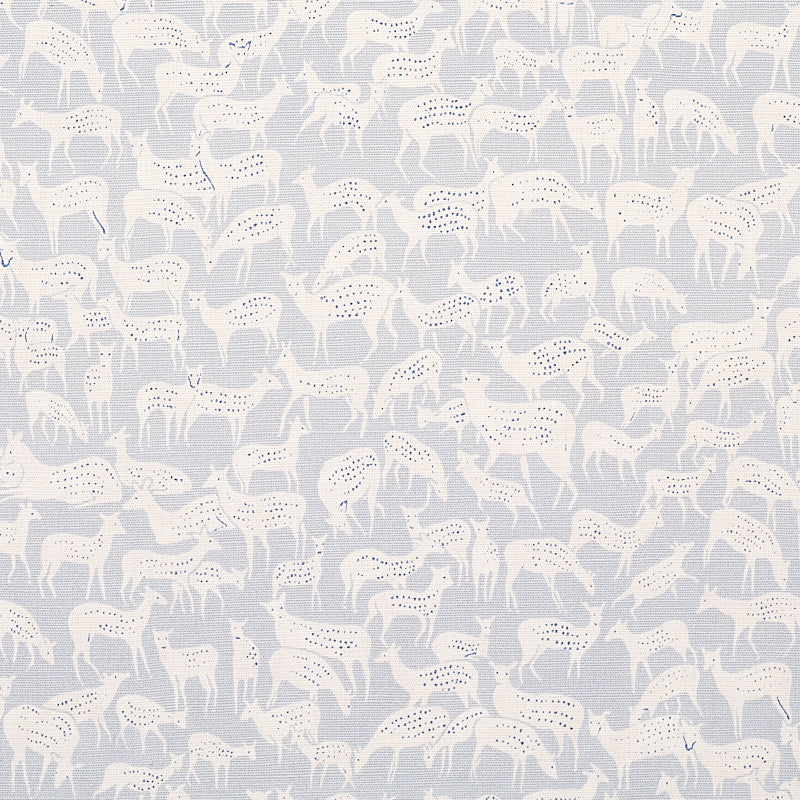 Fauna Slate Blue 177724 by Schumacher Designer Fabric
