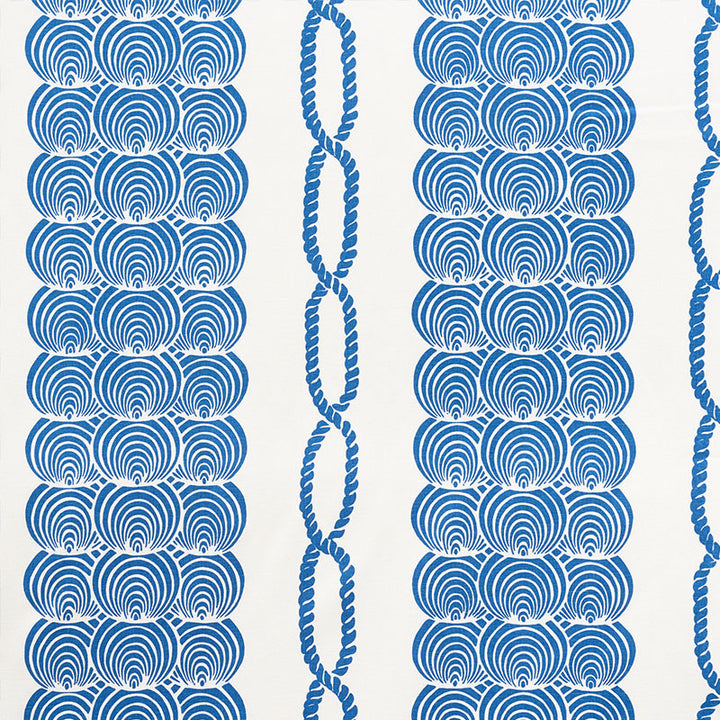 Coralline Blue 177780 by Schumacher Designer Fabric NAUTILUS See Sample UNITED STATES OF AMERICA MEDIUM DUTY </p><p>Repeat: Horizontal: 35 3/4" (91CM) and Vertical: 25" (64CM) 54" (137CM) - Swanky Fabrics -