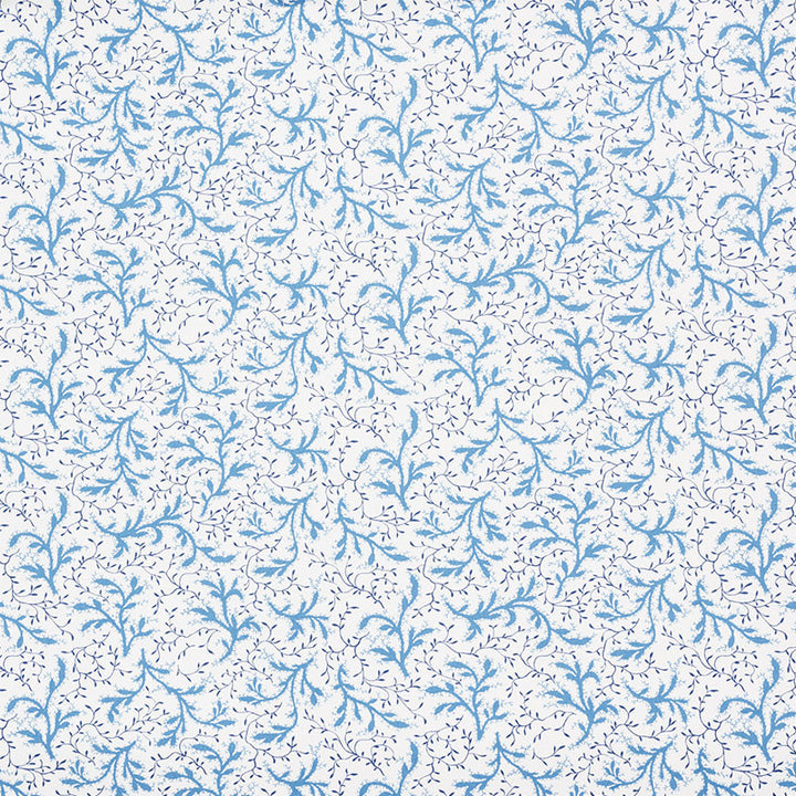 Sprig Afternoon Blue 177832 by Schumacher Designer Fabric CELERIE KEMBLE COTTON 100% UNITED STATES OF AMERICA WYZENBEEK 15,000 </p><p>Repeat: Horizontal: 27" (69CM) and Vertical: 12 5/8" (32CM) 54.25 - Swanky Fabrics -