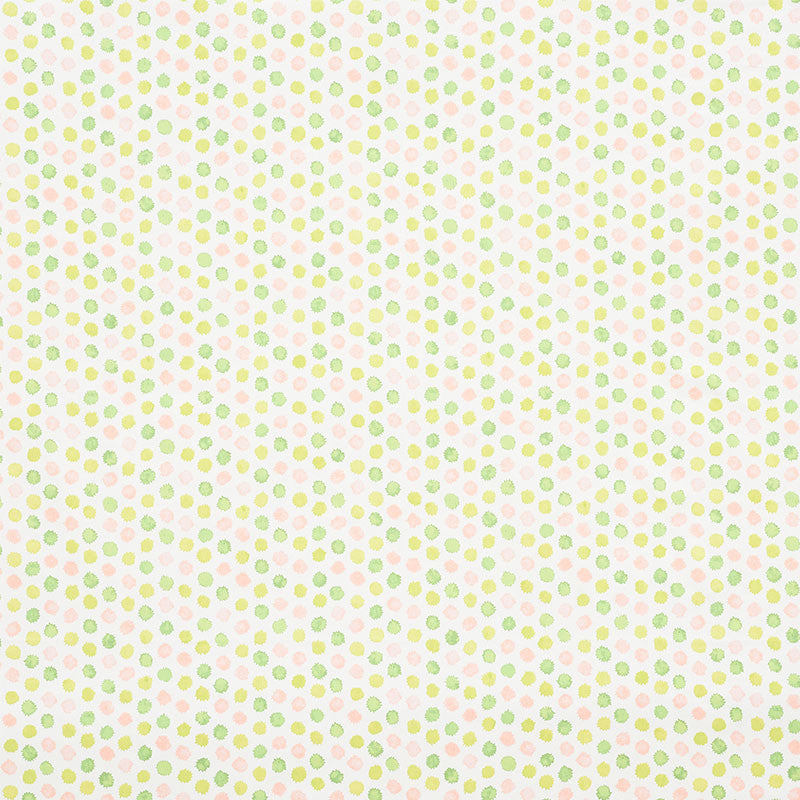 Mini Bursts Pink & Leaf 177871 by Schumacher Designer Fabric Celerie-Kemble 100% Cotton Martindale 18,000 Horizontal: 4.5 and Vertical: 1.75 54 - Swanky Fabrics -
