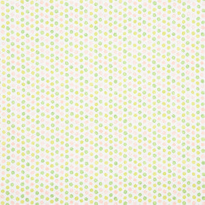Mini Bursts Pink & Leaf 177871 by Schumacher Designer Fabric