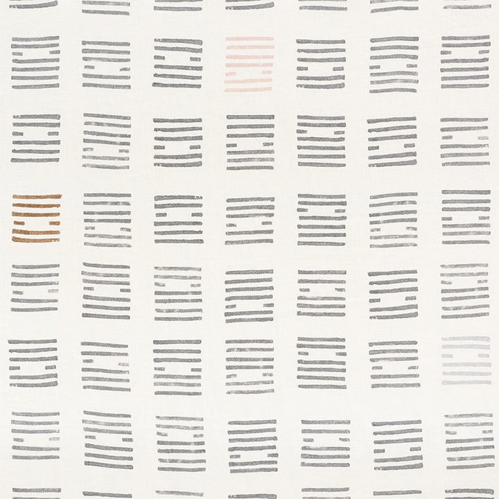 Tiasquam Charcoal 177882 by Schumacher Designer Fabric Caroline-Z-Hurley 100% Linen Martindale 20,000 Horizontal: 50.5 and Vertical: 45.25 51.25 - Swanky Fabrics -