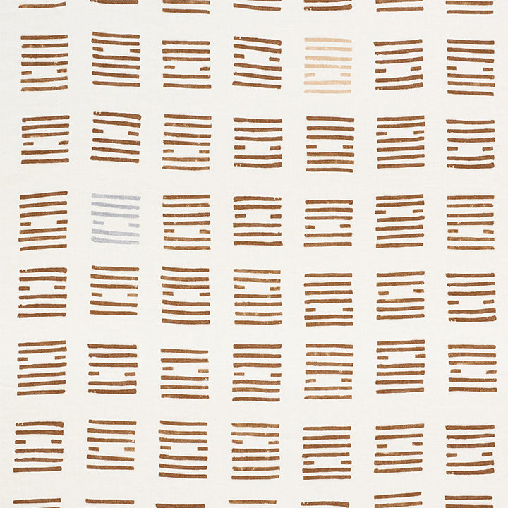 Tiasquam Teak 177883 by Schumacher Designer Fabric CAROLINE Z HURLEY LINEN 100% ITALY MARTINDALE 20,000 </p><p>Repeat: Horizontal: 50 1/2" (128CM) and Vertical: 45 1/4" (115CM) 51.25 - Swanky Fabrics -