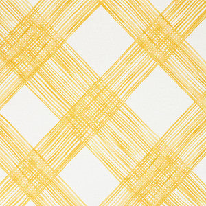 Traverse Yellow 177952 by Schumacher Designer Fabric