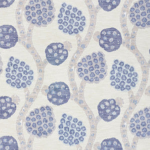 Annabel Warp Print Blue 177992 by Schumacher Designer Fabric
