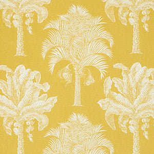 Grand Palms Gold 178001 by Schumacher Designer Fabric