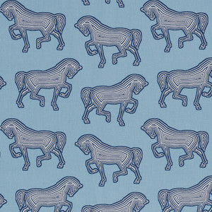 Faubourg Blue 178011 by Schumacher Designer Fabric