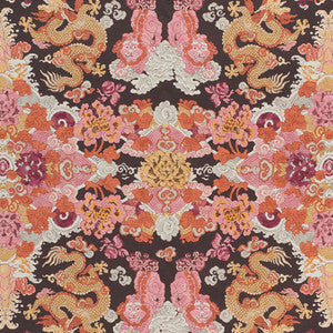 Magic Mountain Dragon Aubergine 178053 by Schumacher Designer Fabric