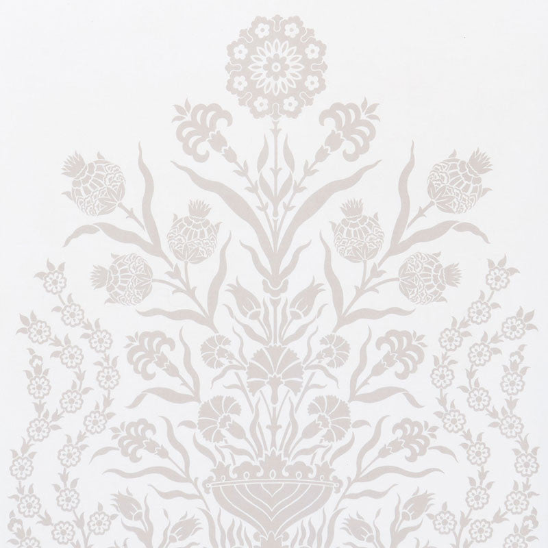 Iznik Sheer Natural 178091 by Schumacher Designer Fabric Ottoman-Chic 65% Polyester, 20% Linen, 11% Viscose, 4% Liyosel - Horizontal: 118 and Vertical: 50.25 118 - Swanky Fabrics -