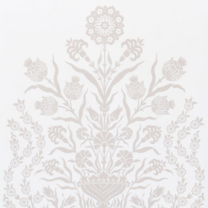 Iznik Sheer Natural 178091 by Schumacher Designer Fabric OTTOMAN CHIC See Sample TURKEY - </p><p>Repeat: Horizontal: 118" (300CM) and Vertical: 50 1/4" (128CM) 118" (300CM) - Swanky Fabrics -