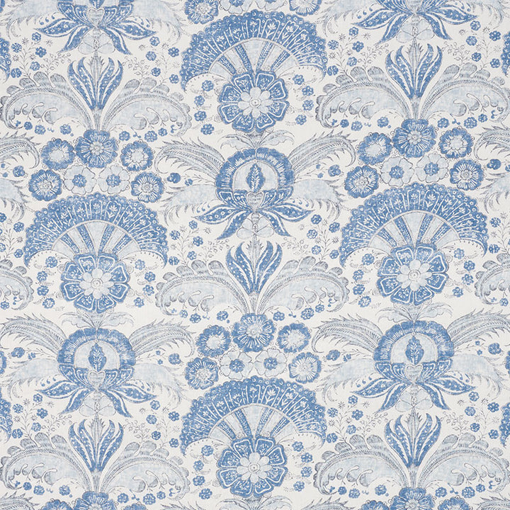 Calicut Delft 178100 by Schumacher Fabric Schumacher Fabric Calicut Delft 178100Fabric LINEN 100% UNITED KINGDOM </p><p>Repeat: H: HORZ. 13 1/2" (34CM) , V: VERT. 30 3/8" (77CM) 53.5 - Fabric Carolina -