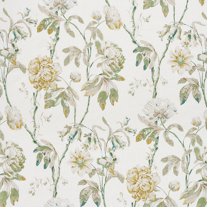 Daydream Citron 178140 by Schumacher Designer Fabric PERFECT PAIRS See Sample THAILAND - </p><p>Repeat: Horizontal: 35 1/2" (90CM) and Vertical: 37 1/4" (95CM) 53 3/4" (137CM) - Swanky Fabrics -
