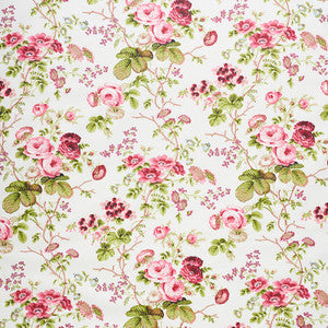 Salisbury Chintz Garnet 178151 by Schumacher Designer Fabric
