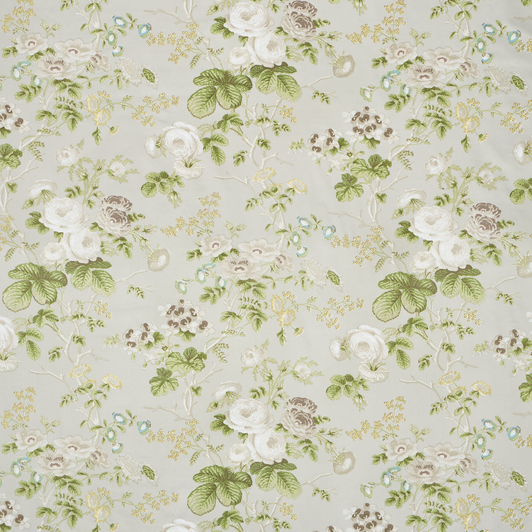 Salisbury Chintz Taupe 178156 by Schumacher Designer Fabric