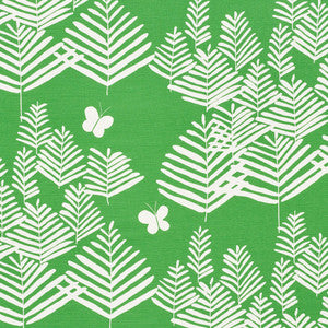 Fern Silhouette Green 178230 by Schumacher Designer Fabric
