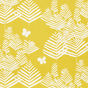 Fern Silhouette Yellow 178231 by Schumacher Designer Fabric