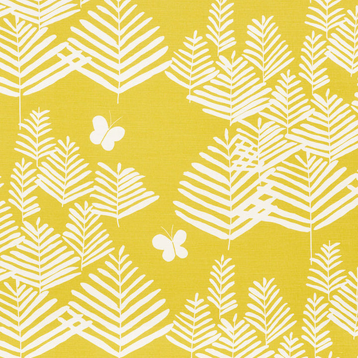 Fern Silhouette Yellow 178231 by Schumacher Designer Fabric VERA NEUMANN COTTON 51% LINEN 49% UNITED KINGDOM </p><p>Repeat: Horizontal: 27 1/2" (70CM) and Vertical: 24 5/8" (63CM) 55 - Swanky Fabrics -