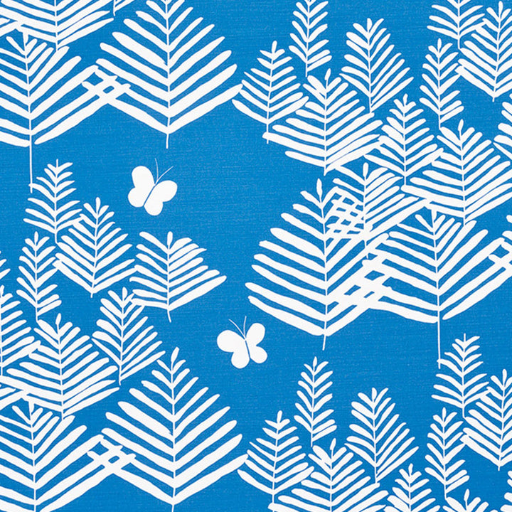 Fern Silhouette Blue 178232 by Schumacher Designer Fabric VERA NEUMANN COTTON 51% LINEN 49% UNITED KINGDOM </p><p>Repeat: Horizontal: 27 1/2" (70CM) and Vertical: 24 5/8" (63CM) 55 - Swanky Fabrics -