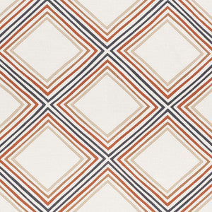 Square Dance Brown 178272 by Schumacher Designer Fabric