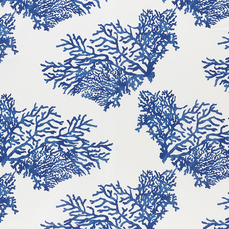 Great Barrier Reef Ii Indigo 178290 by Schumacher Designer Fabric INDOOR/OUTDOOR PRINTS & WOVENS IV See Sample ITALY - </p><p>Repeat: Horizontal: 26 1/2" (67CM) and Vertical: 26 1/4" (67CM) 53 3/4" (137CM) - Swanky Fabrics -