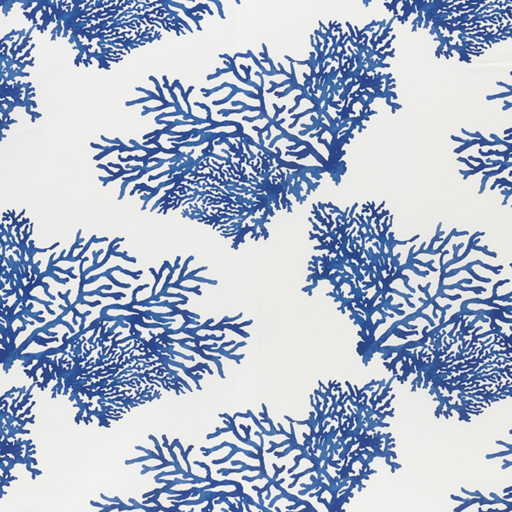 Great Barrier Reef Ii Indigo 178290 by Schumacher Designer Fabric INDOOR/OUTDOOR PRINTS & WOVENS IV See Sample ITALY - </p><p>Repeat: Horizontal: 26 1/2" (67CM) and Vertical: 26 1/4" (67CM) 53 3/4" (137CM) - Swanky Fabrics -