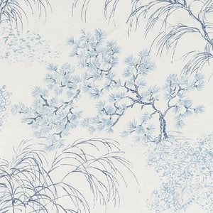 Mori Sheer Porcelain 178360 by Schumacher Designer Fabric