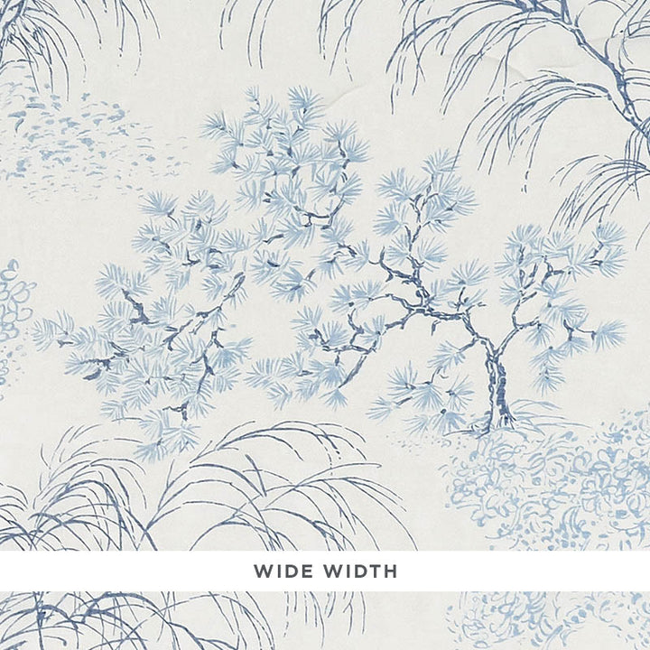 Mori Sheer Porcelain 178360 by Schumacher Designer Fabric PATTERNED SHEERS & CASEMENTS LINEN 100% ITALY </p><p>Repeat: Horizontal: 54" (137CM) and Vertical: 35 1/2" (90CM) 122 - Swanky Fabrics -