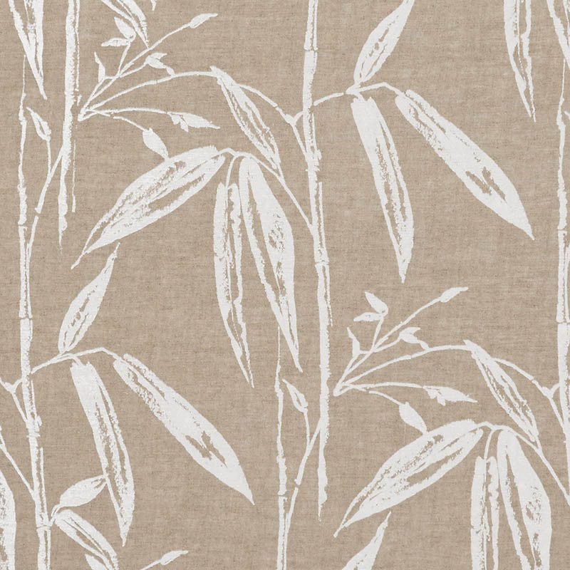 Bamboo Garden Natural 178380 by Schumacher Designer Fabric PATTERNED SHEERS & CASEMENTS See Sample ITALY - </p><p>Repeat: Horizontal: 27" (69CM) and Vertical: 27 1/2" (70CM) 103 1/2" (263CM) - Swanky Fabrics -