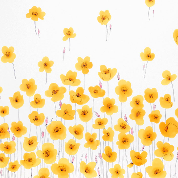 Wild Poppies Orange 178390 by Schumacher Designer Fabric VERA NEUMANN See Sample UNITED KINGDOM - </p><p>Repeat: Horizontal: 54" (137CM) and Vertical: 144" (366CM) 54" (137CM) - Swanky Fabrics -