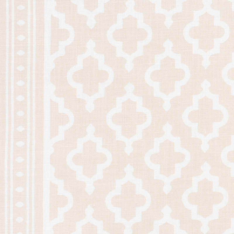 Jake Quiet Pink 178430 by Schumacher Designer Fabric Gazebo-By-Veere-Grenney 90% Linen, 10% Nylon Martindale 20,000 Horizontal: 3.875 and Vertical: 4.125 55.125 - Swanky Fabrics -