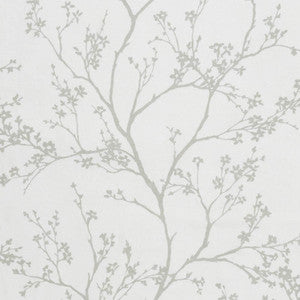 Twiggy Sheer Light Grey 178440 by Schumacher Designer Fabric