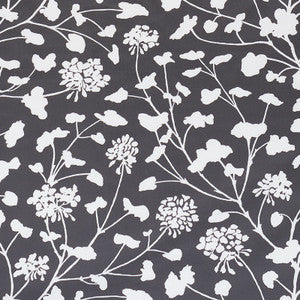 Pennick Chintz Black 178541 by Schumacher Designer Fabric