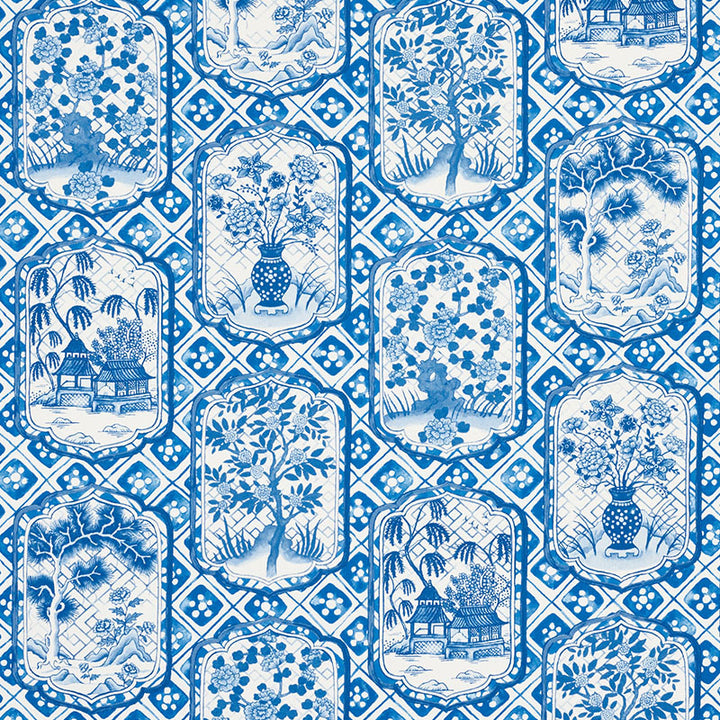 Ting Ting Blue 178571 by Schumacher Fabric Schumacher Fabric Ting Ting Blue 178571Fabric COTTON 100% UNITED KINGDOM </p><p>Repeat: H: HORZ. 54" (137CM) , V: VERT. 38" (97CM) 54 - Fabric Carolina -
