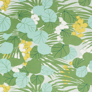 Sea Grapes Palm 178630 by Schumacher Designer Fabric