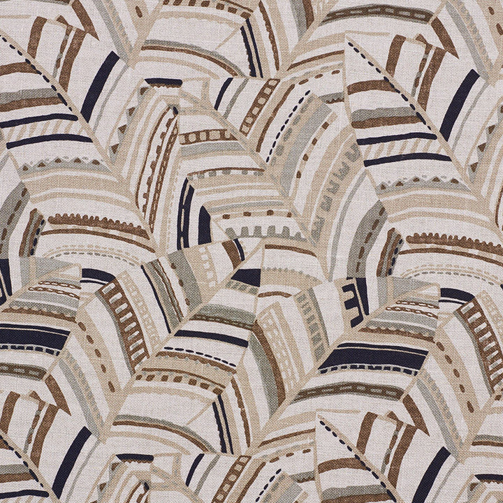 Deco Leaves Neutral 178651 by Schumacher Designer Fabric TROPICANA See Sample UNITED KINGDOM - </p><p>Repeat: Horizontal: 18" (46CM) and Vertical: 19 1/2" (50CM) 55 1/2" (141CM) - Swanky Fabrics -