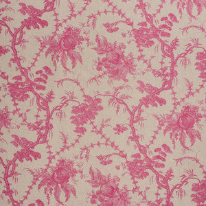 San Cristobal Toile Magenta 178730 by Schumacher Designer Fabric