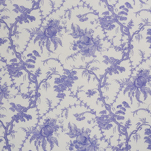 San Cristobal Toile Purple 178732 by Schumacher Designer Fabric