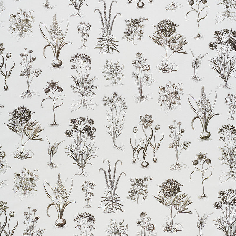 Cabot Botanical Ivory 178751 by Schumacher Designer Fabric SCHUMACHER CLASSICS COTTON 100% UNITED KINGDOM </p><p>Repeat: Horizontal: 53 3/4" (137CM) and Vertical: 29 7/8" (56CM) 55.5 - Swanky Fabrics -