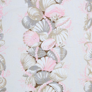 Bedolina Chintz Pink & Natural 178781 by Schumacher Designer Fabric