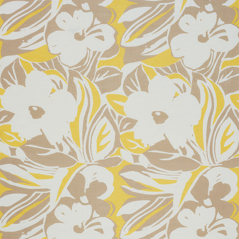 Stevie Neutral 178860 by Schumacher Designer Fabric FLOWER POWER See Sample SWITZERLAND MEDIUM DURABILITY </p><p>Repeat: Horizontal: 26 1/4" (67CM) and Vertical: 42" (107CM) 54" (137CM) - Swanky Fabrics -