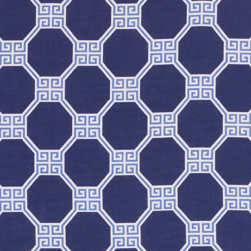 Octavia Blue 179020 by Schumacher Designer Fabric SCHUMACHER x WILLIAMS SONOMA See Sample UNITED KINGDOM - </p><p>Repeat: Horizontal: 9" (23CM) and Vertical: 9" (23CM) 54" (137CM) - Swanky Fabrics -
