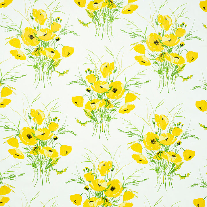 Joni Chintz Yellow 179060 by Schumacher Designer Fabric FLOWER POWER COTTON 100% UNITED STATES OF AMERICA </p><p>Repeat: Horizontal: 27" (69CM) and Vertical: 21 1/2" (55CM) 54 - Swanky Fabrics -
