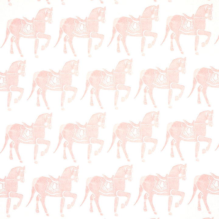 Marwari Horse Pink 179132 by Schumacher Fabric Schumacher Fabric Marwari Horse Pink 179132Fabric LINEN 60% THAILAND </p><p>Repeat: H: HORZ. 6 3/4" (17CM) , V: VERT. 13 1/2" (34CM) 54 - Fabric Carolina -