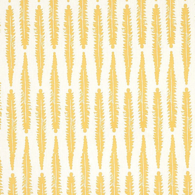 Fern Mustard 179152 by Schumacher Fabric Schumacher Fabric Fern Mustard 179152Fabric LINEN 60% THAILAND </p><p>Repeat: H: HORZ. 3 3/8" (9CM) , V: VERT. 9 7/8" (25CM) 54 - Fabric Carolina -