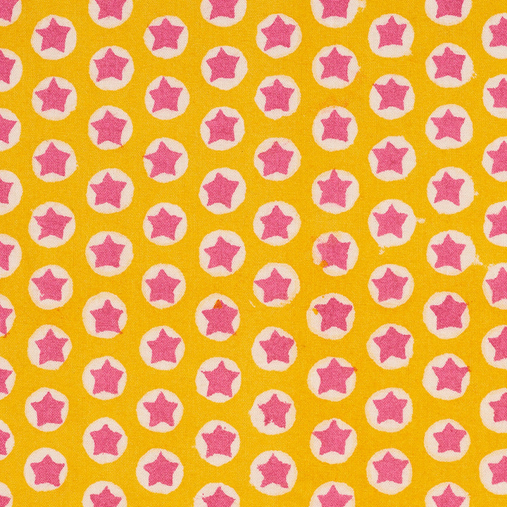 Tuk Tuk Yellow 179221 by Schumacher Designer Fabric MOLLY MAHON HAND BLOCK PRINTS See Sample INDIA - </p><p>Repeat: Horizontal: 1" (3CM) and Vertical: 1" (3CM) 53" (135CM) - Swanky Fabrics -