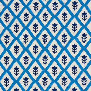 Buti Blue 179230 by Schumacher Designer Fabric